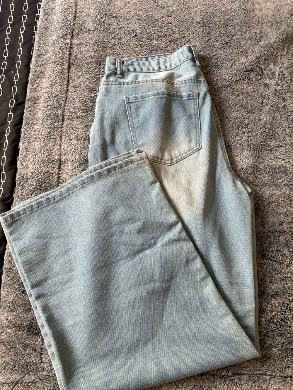 Women's Light Blue Straight-Leg High-Rise Jeans
